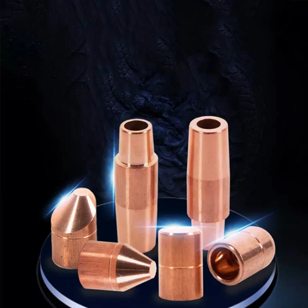 10Pcs 13x20 13x23 16x20 16x70 Flat/Round Head/Pointed Electrode Head Spot Welding Electrode Cap and Electrode Connecting Shank