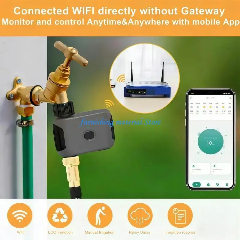 Y5GD WiFi Sprinkler Timer Irrigation Controller Watering Timer For Outdoor Garden Pool With Remote Control And Water Saving