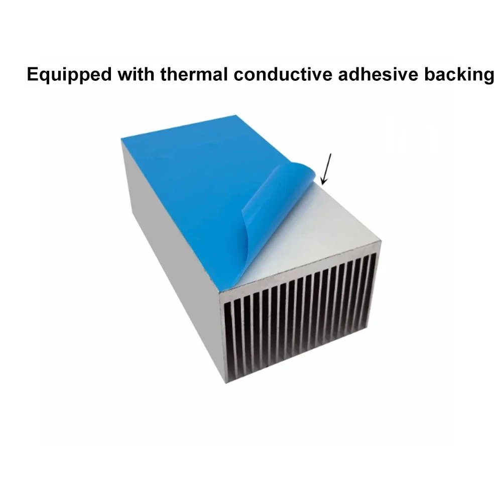 1pcs Width 20-160mm Self-Adhesive Heat Sink Aluminum Profile Cooling Cooler Motherboard Electronic Chip Wait Heat Dissipation
