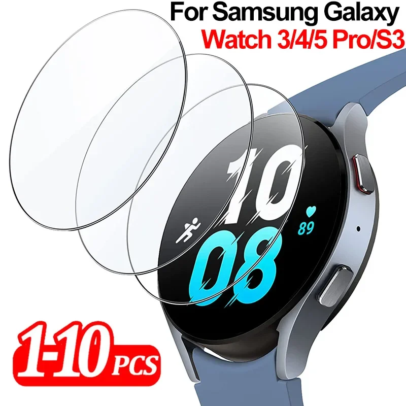 Tempered Glass for Samsung Galaxy Watch 3 4 5 PRO 40/44mm Screen Protector Anti-Scratch for Galaxy Watch S3 Classic Active 2