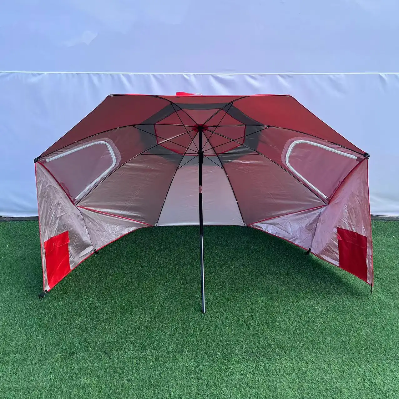 

Multi-Functional Outdoor UV Protection Sun Umbrella Waterproof and Windproof with Oxford Cloth Ground Pegs for Fishing Tent