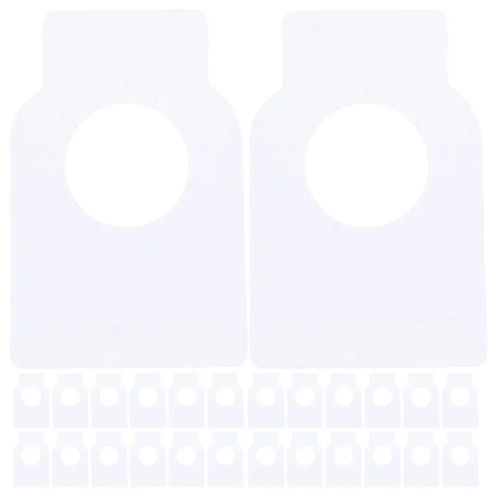 

200pcs Bottle Labels Double Side Blank PVC Tags Reusable for Home Office Store Decor DIY Creative Design Hanging Bottle