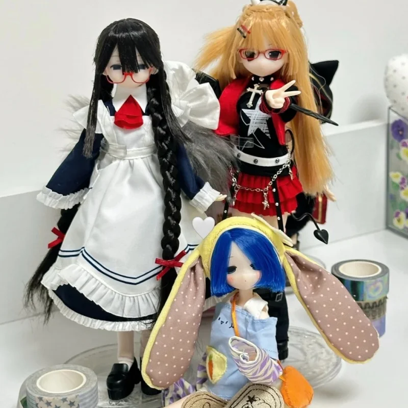 

Оригинальная серия Blind Box «Волшебные девочки» 1/6: Фигурка-кукла Кавайная Девочка, подвижная, настольное украшение, модная игрушка, подарок