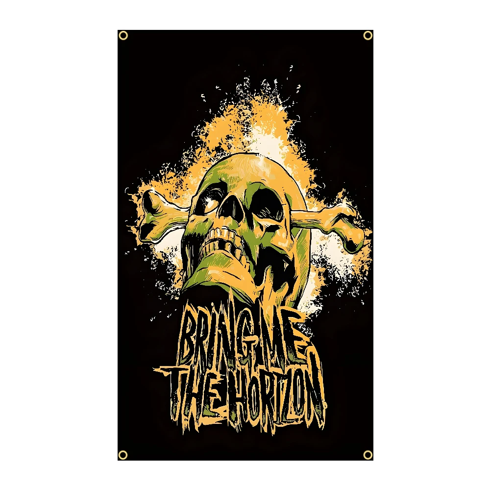 B-Bring M-Me The H-Horizons Band Flag Polyester Digital Printing Banner for Bedroom Wall Art Out Door Tapestry Decoration