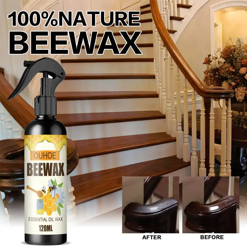 Natural Micro-Molecularized Beeswax Spray Repair Beeswax Spray Cleaner Furniture Polish Waterproof Dry Proof