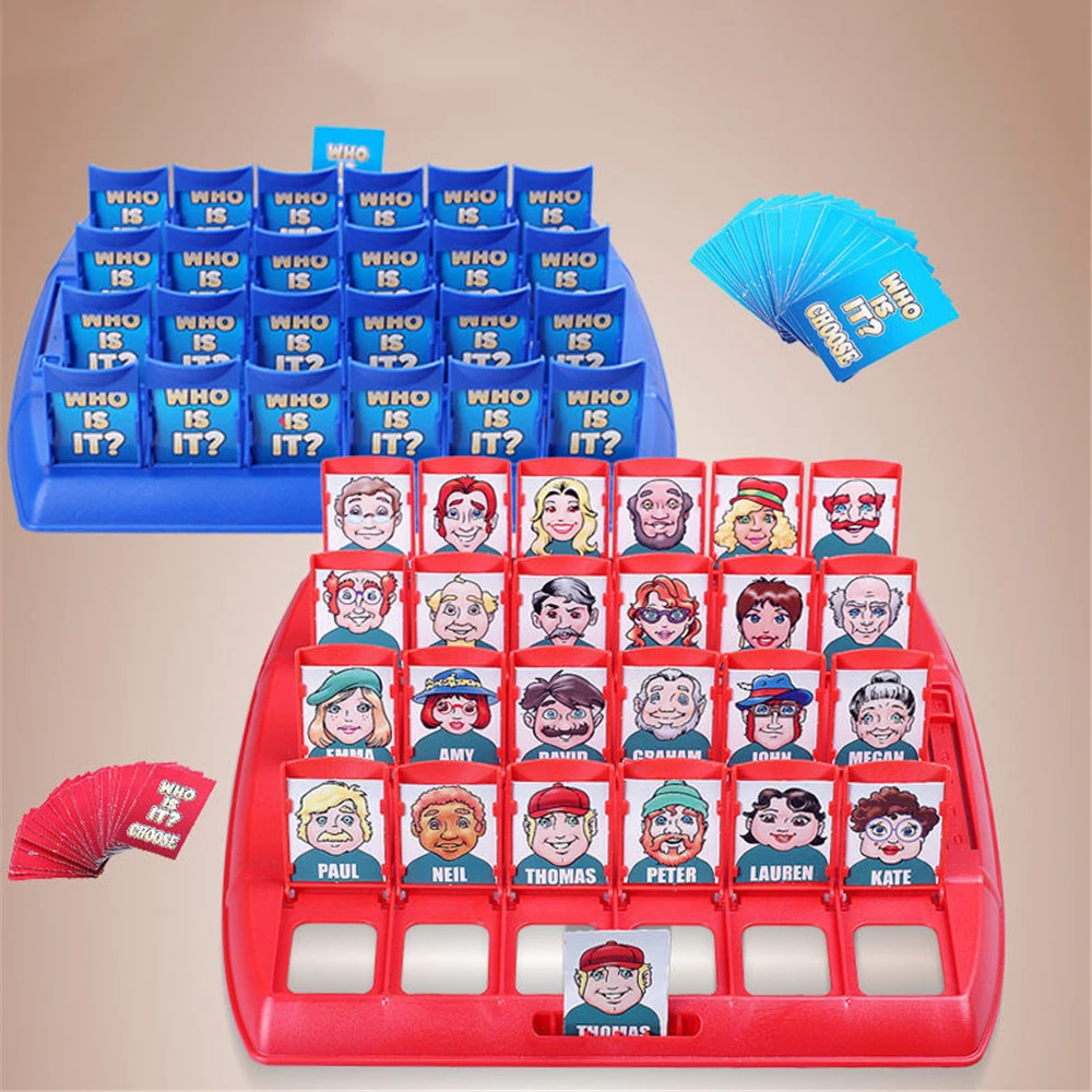 Tk Who Is It Board Game Funny Guess Who Cards Game Family Guessing Games Toys Desktop Educational Game for Kid Board Game