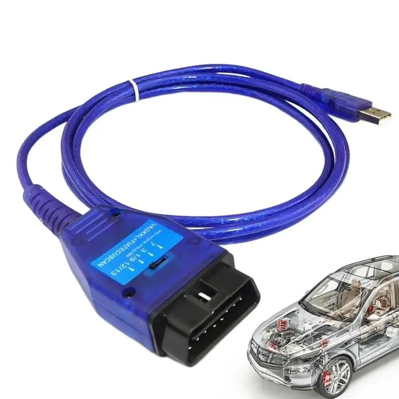 Professional Car Diagnostic Scanner Cable Tool ForVAG 409 KKL Cable USB Interface Engine Diagnostic Can Connect Laptop