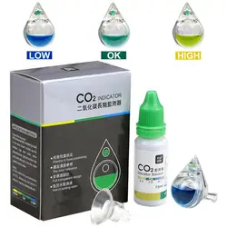 15ML CO2 Indicator Solution PH Long Term Indicator Monitor Tester Used with Fish Tank CO2 Monitor Glass Drop Checker