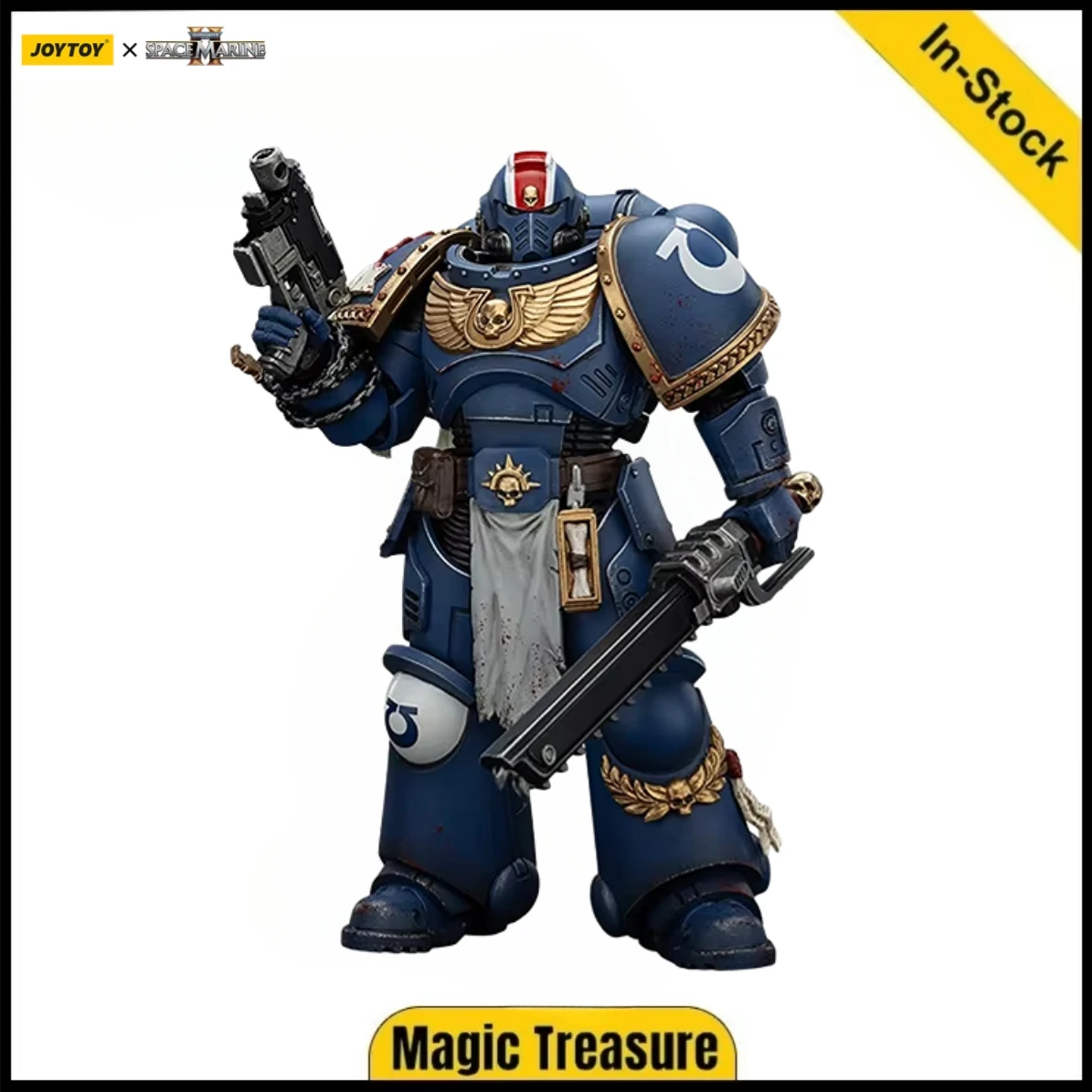 

【In stock】 JOYTOY Warhammer 40K 1/18 Action Figures Ultramarines Lieutenant Titus-Collectors Edition Anime Model Toys Gift
