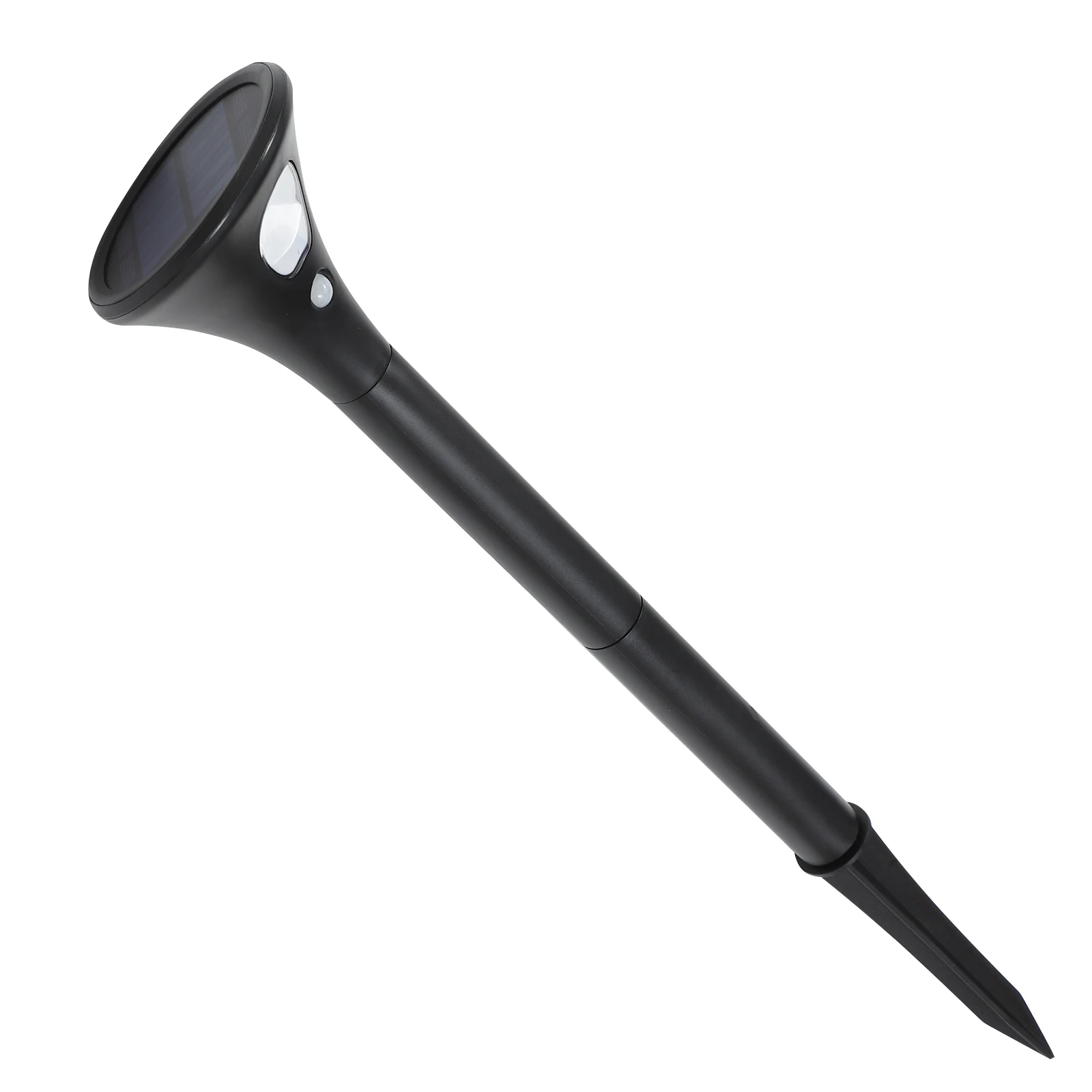 

Solar LED Street Lights Black Warm Solar Powered Outdoor Floodlight Motion Sensor Landscape Lighting for Garden Courtyard Decor