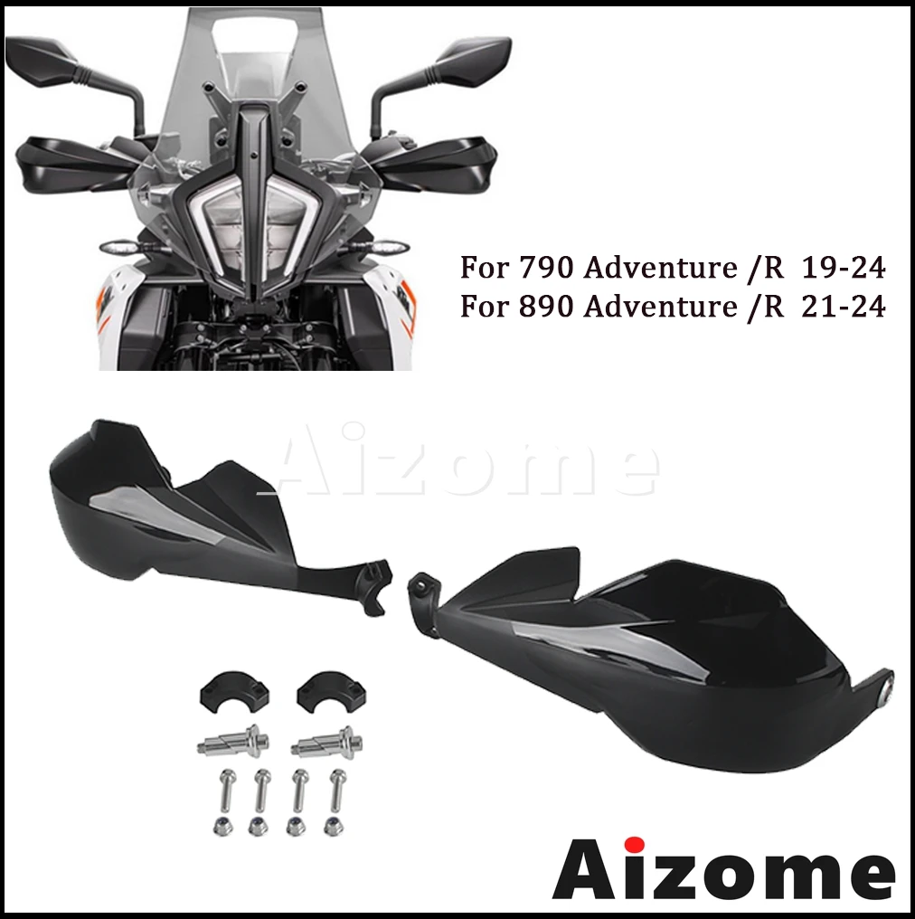 For 790 890 ADV R Motorcycle Handlebar Windshield Brake Clutch Protection Hand Deflector Shield For 790 Adventure /R 890 ADV R