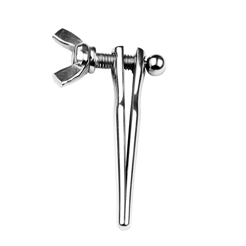 Male Urethral Dilators Horse Eye Urethra Expander With Elastic Clamp Stainless Steel Urethral Locking Ring Glans Rod Penis Plug