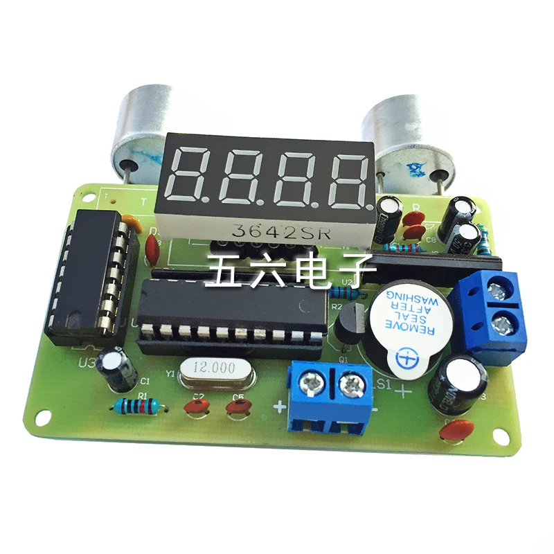 Ultrasonic Rangefinder Electronic DIY Kit Microcontroller Reversing Radar Welding Practice Loose Parts
