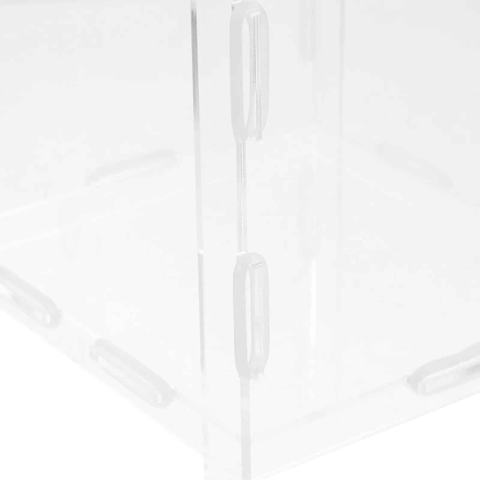 

Lottery Box 15x15x15cm Acrylic Raffle Boxes Transparent Ticket Ballot Donation Fundraising Storage Party Supplies