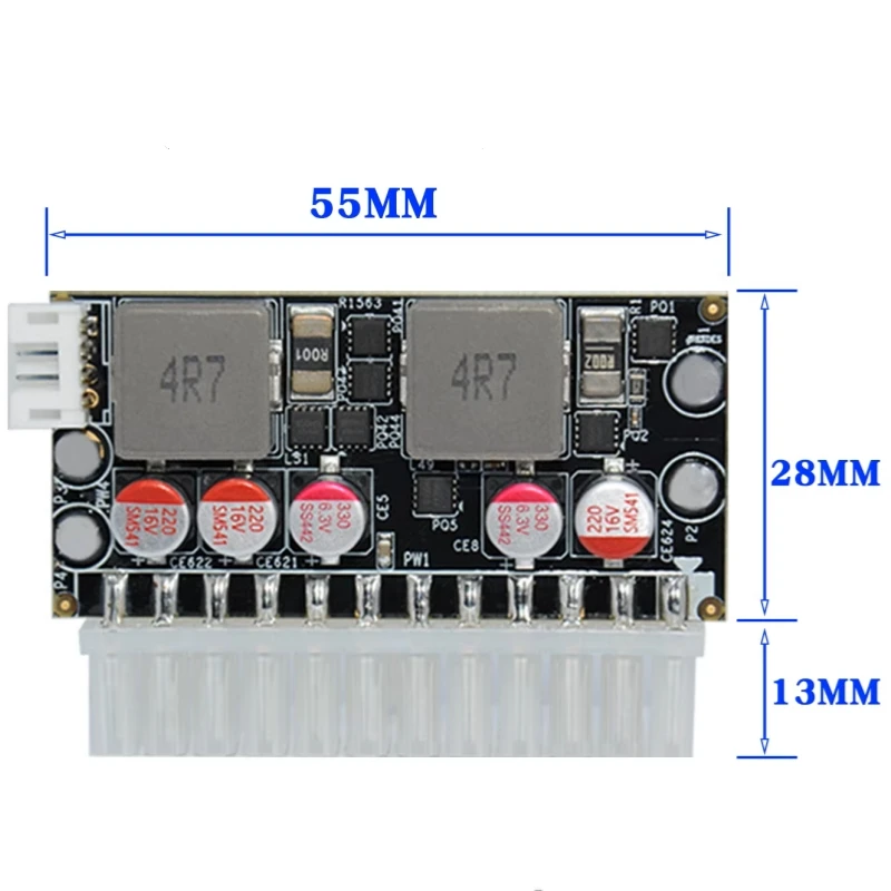12~25V Input Wide Voltage DC-ATX 250W 19V Wide Range High-Power ITX Direct Insertion Power Module