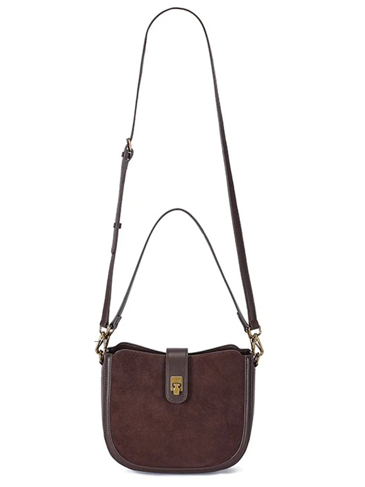 Womens Cowhide Genuine Leather Shoulder Bag Ladies Soft Cow Real Leather Handbag Female Fashion Luxury Design Crossbody Bags