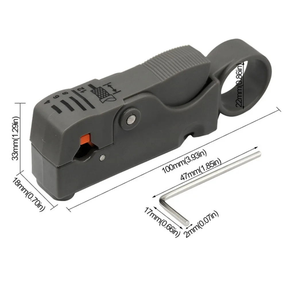 

Stripping Pliers Decrustation Wire Cable Tools Stripper Plastic Hexagon Wrench Accessorie Insulated Coaxial Cable Stripper Tool