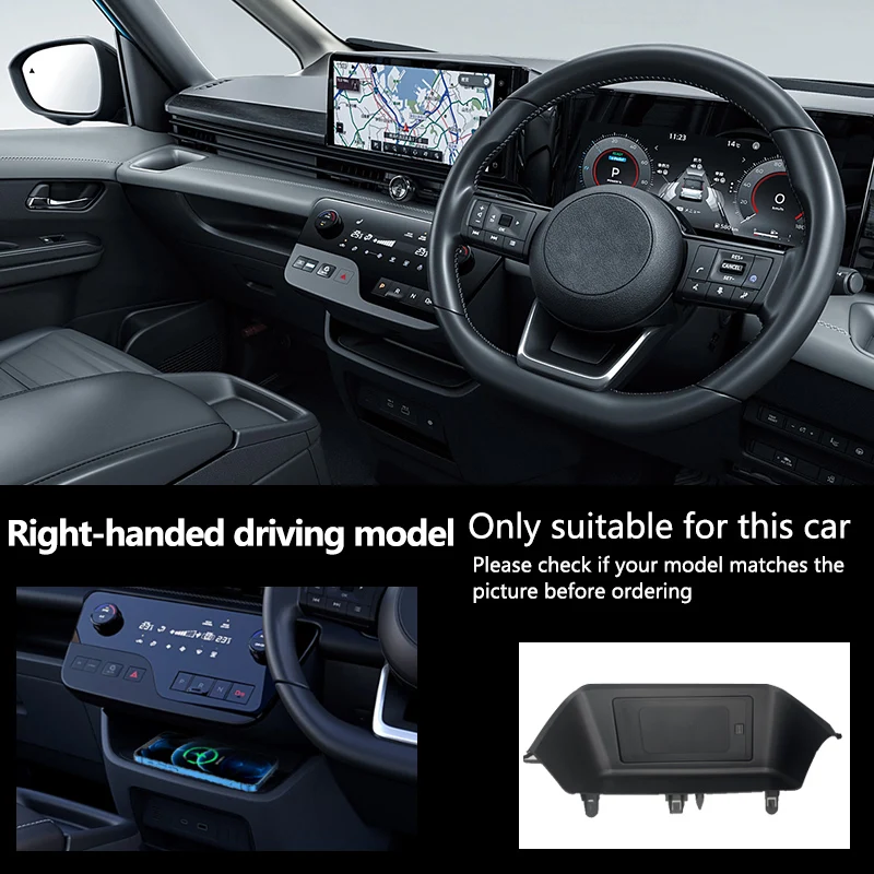 Voor Nissan Serena 6 draadloze autolader, compatibel met 2023-model