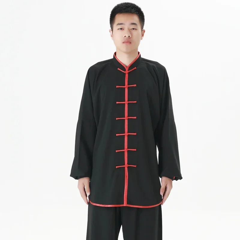 Uniforme de Taichi Kung Fu, ropa tradicional china de 17 colores, traje de KungFu de manga larga para hombres Wushu, uniformes de Tai Chi MN3