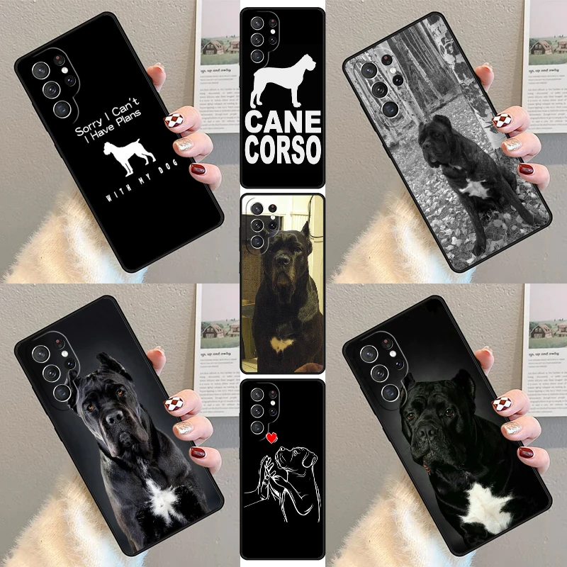 Cane Corso Mastiff Quotes Phone Case For Samsung Galaxy S23 S21 S20 FE S24 S22 Ultra Note20 S10 S9 S8 Plus Silicone Cover