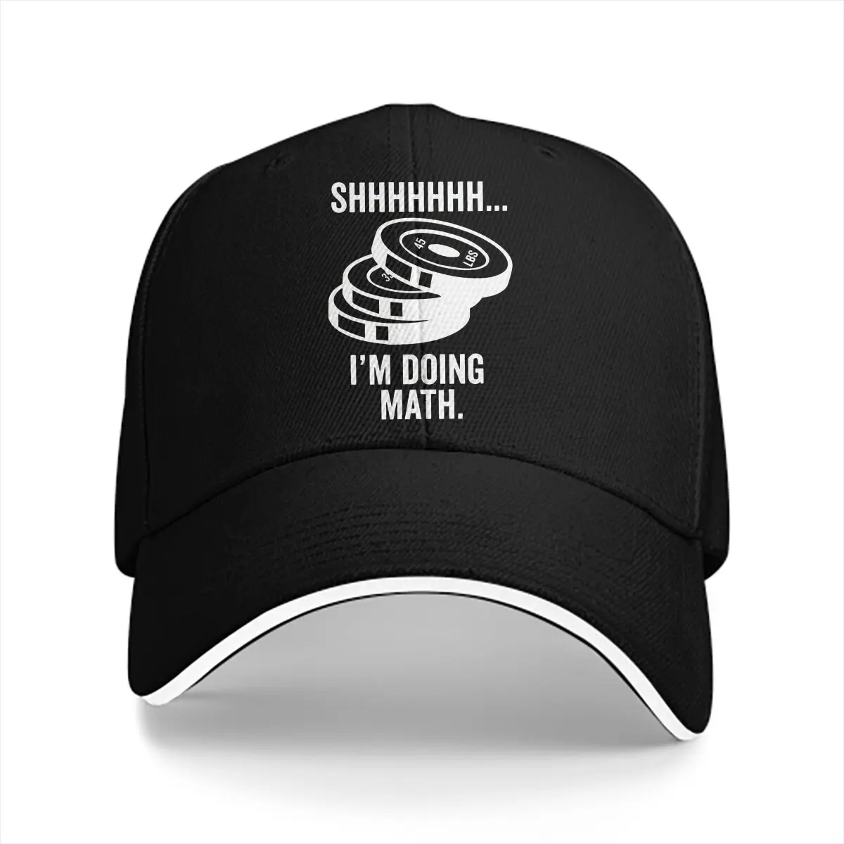 Pure Color Dad Hats Shh Im doing Math Hat Sun Visor Baseball Caps Crossfit Peaked Cap