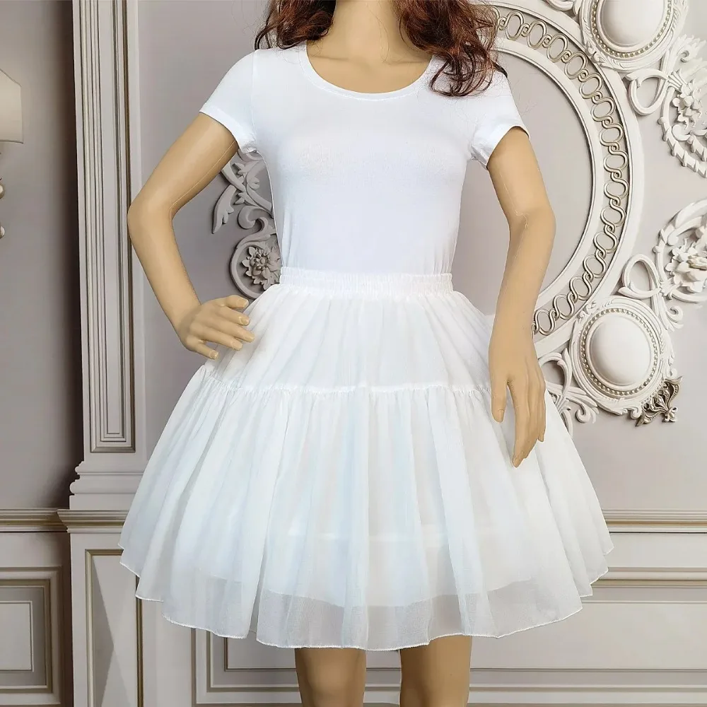 

Нижняя юбка в стиле Лолиты, бальное платье, юбка, рождественские нижние юбки для ролевых игр, шифон, балет с двойной костью, кринолин в стиле рокабилли