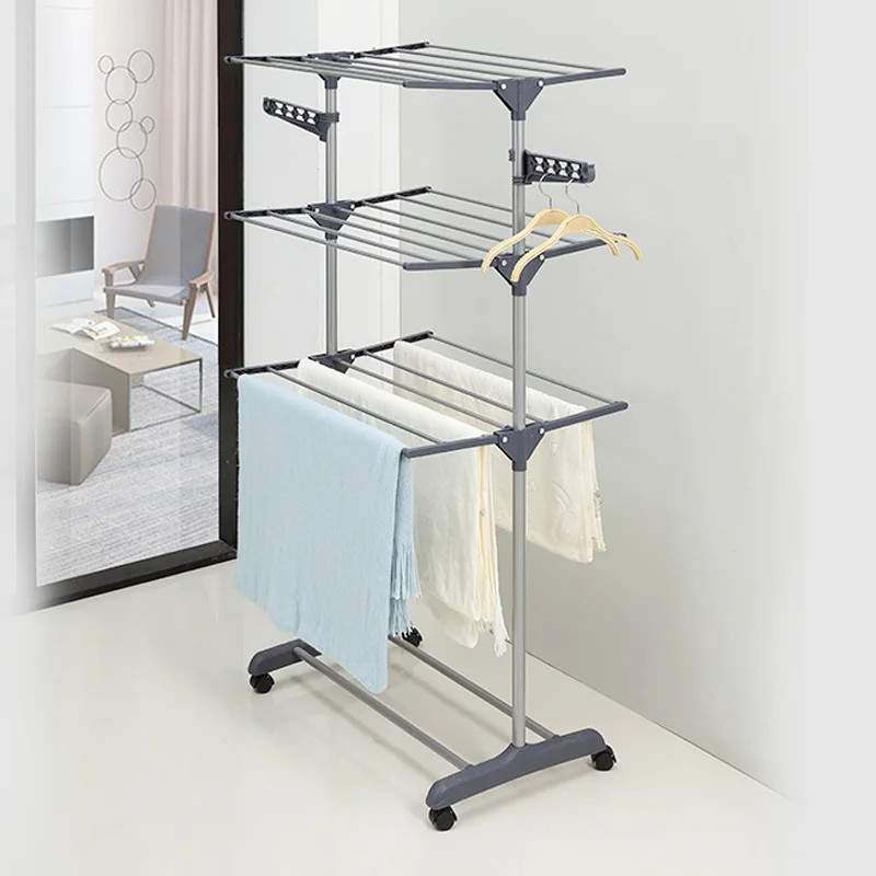 Simple Home Floor Multi-Layer Folding Wing Drying Rack