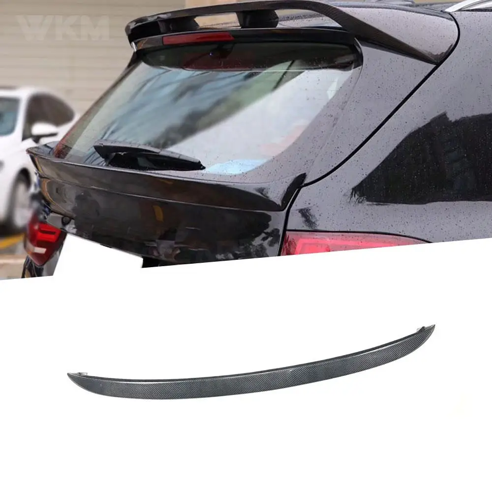 

For BMW X5 X5M F15 SUV Spoiler 2014-2017 Carbon Fiber Rear Roof Spoiler Boot Middle Wings Windshield Winglet Trim Bumper