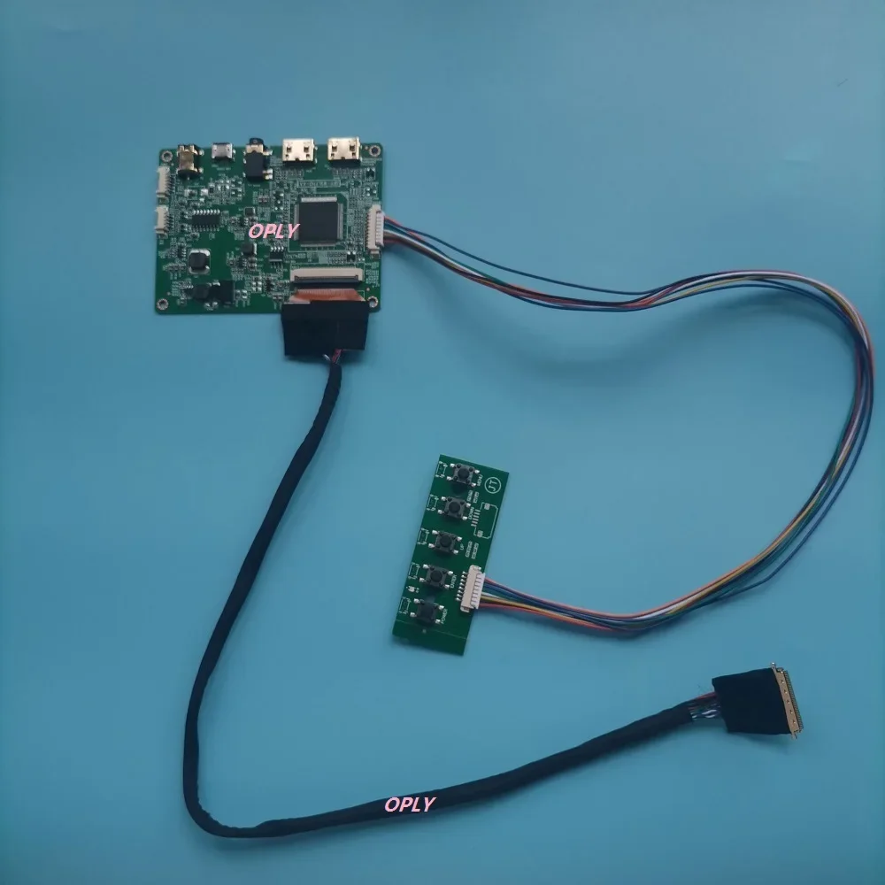 Controller board 2 Mini HDMI-compatible Metal alloy Ultra-thin Panel Back cover case box Kit for LP173WD1 1600x900 17.3