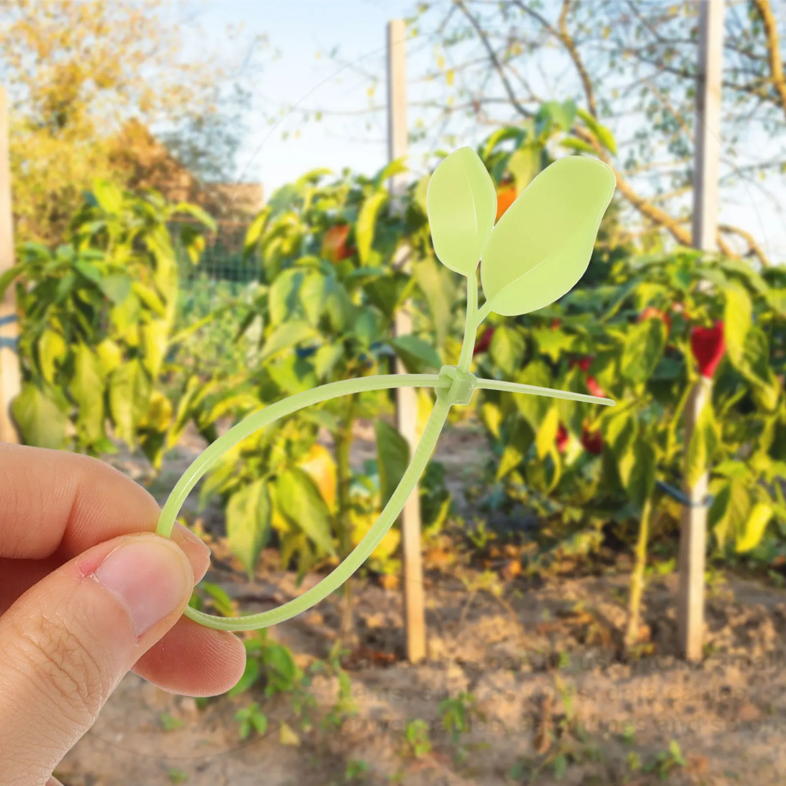 

100 Pcs Simulated Leaf Tie Small Nylon Cable Ties Organizer Wire Zip Cord for Electronics Plastic Assorted