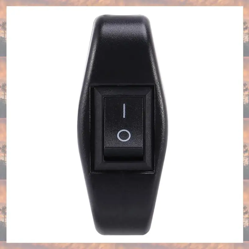 2025 Trend 8X dormitorio negro botón de encendido y apagado interruptor en línea 6A/250VAC 10A/125VAC