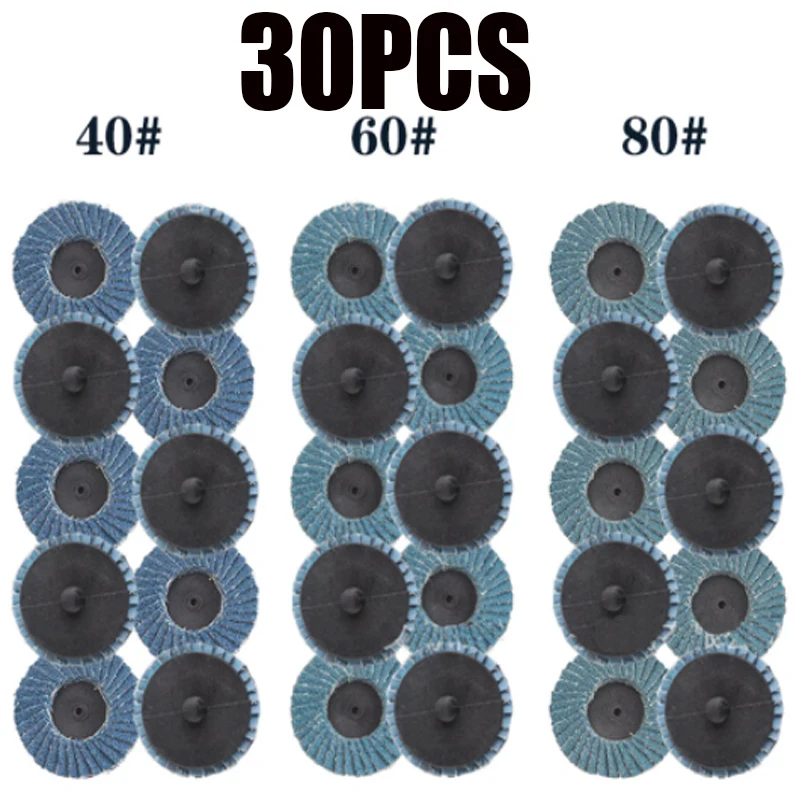 

30pcs/pack 2 inches 50mm Torque Sand Disc Polishing Tools Torque Sanding Dish P40 P60 P80