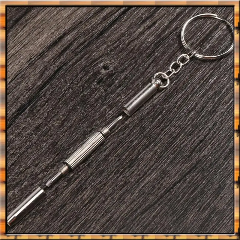 2025 Trend100pcs/Pack 3 In 1 Eyeglass Screwdriver Sunglass Glasses Watch Repair Tool Kit With Keychain Portable Screwdriver Tool