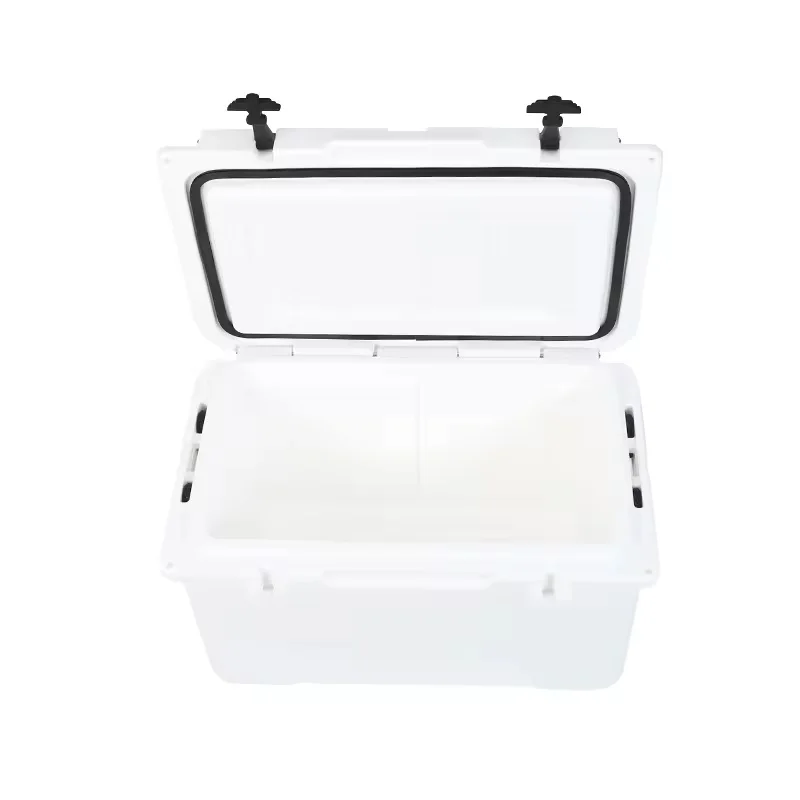 45QT Portable Compressor Insulated Rotomolded PE Ice Cooler Box with Custom Logo Print for Cans Storage