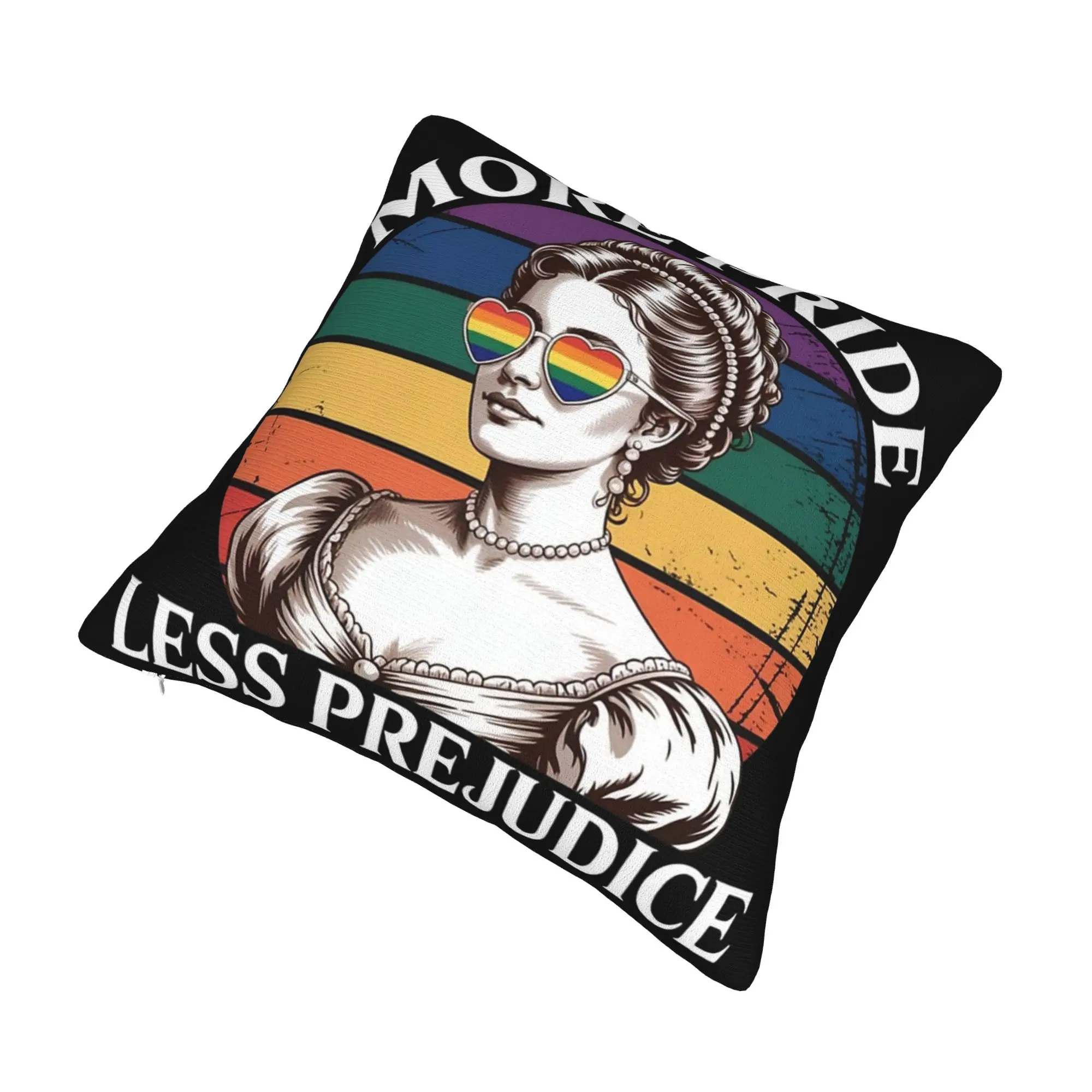 Decorative Pillow Covers More Pride Less Prejudice  Merchandise Home  Throw Pillow Case Cover Zippered Multiple Sizes