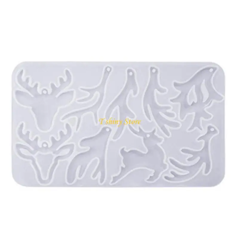 N58F Silicone Earring Mold Crystal Epoxy Resin Molds Jewelry Making Casting Tool DIY