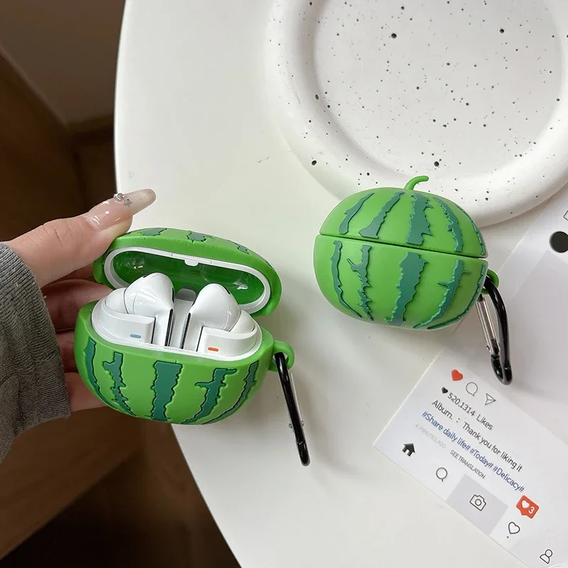 Watermelon Cute Lovely Case for Samsung Galaxy Buds Pro Live FE 2 Buds2 Pro Cover Protective Shell for GalaxyBuds 3 Buds3