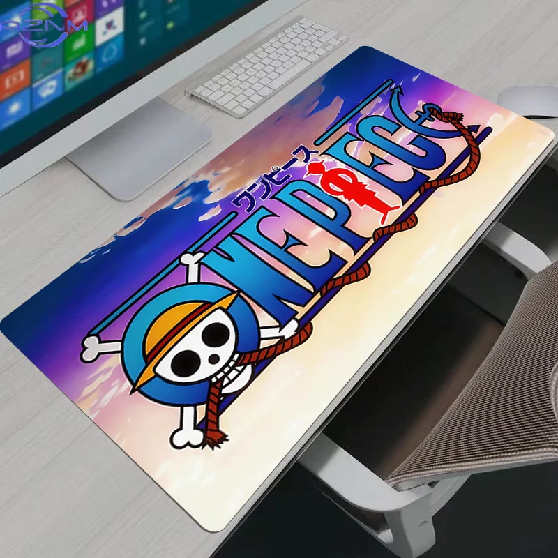Japan Game Anime One Piece Logo Mouse Pads Computer Laptop Keyboard Mouse Mat XXL Mousepad Keyboards Gamers Decoracion Desk Mat