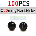2.8mm 100 piezas Negro