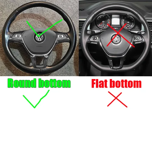 Imagen 2 del producto Protector de volante de cuero negro completo para Volkswagen VW Amarok T6 California Caravelle Kombi Multivan Transporter 2015-2021