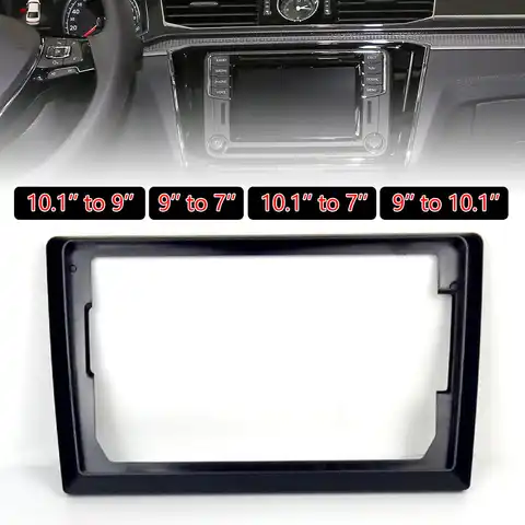 2 Din 9 Inch 10 Inch to 7 Inch Car Center Console Radio Frame Suitable for Car Models DVD Radio Facia Dashboard Android System