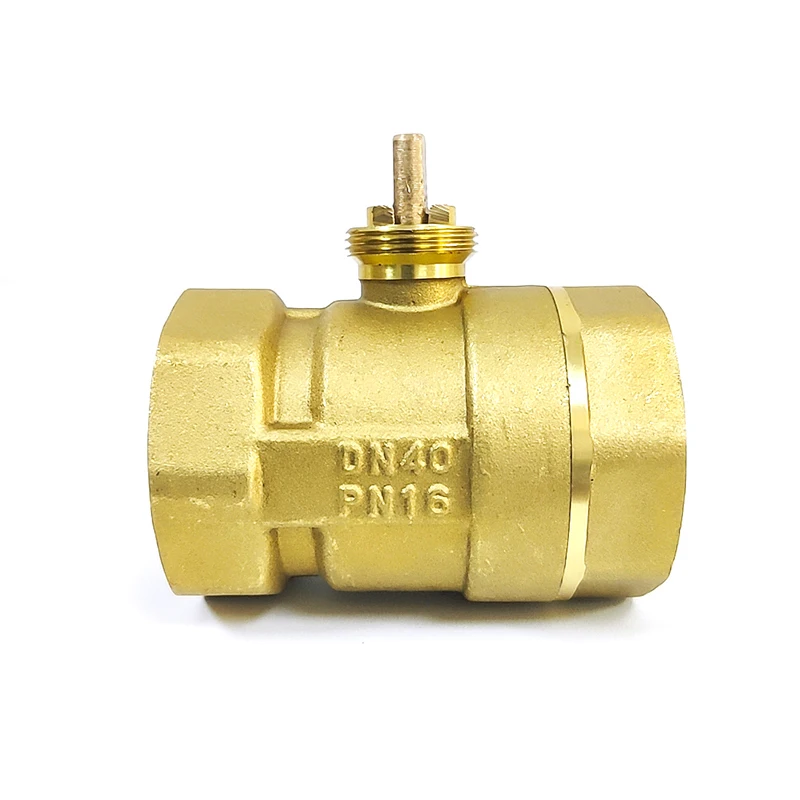 

1-1/2" Brass Motorized electric ball valve DN40 two-way valve body female thread