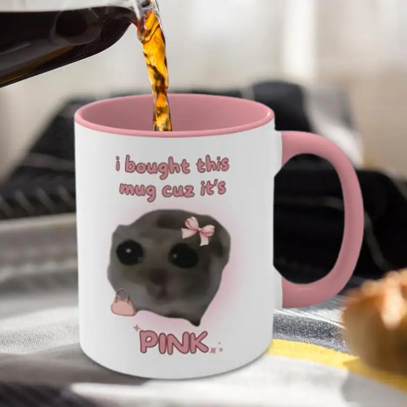 Hamster Mug Hamster Bowtie Ceramic Mug 350ml Funny Mug for Laughter-Filled Mornings Coffee Mugs That Makes Everyone Laugh for