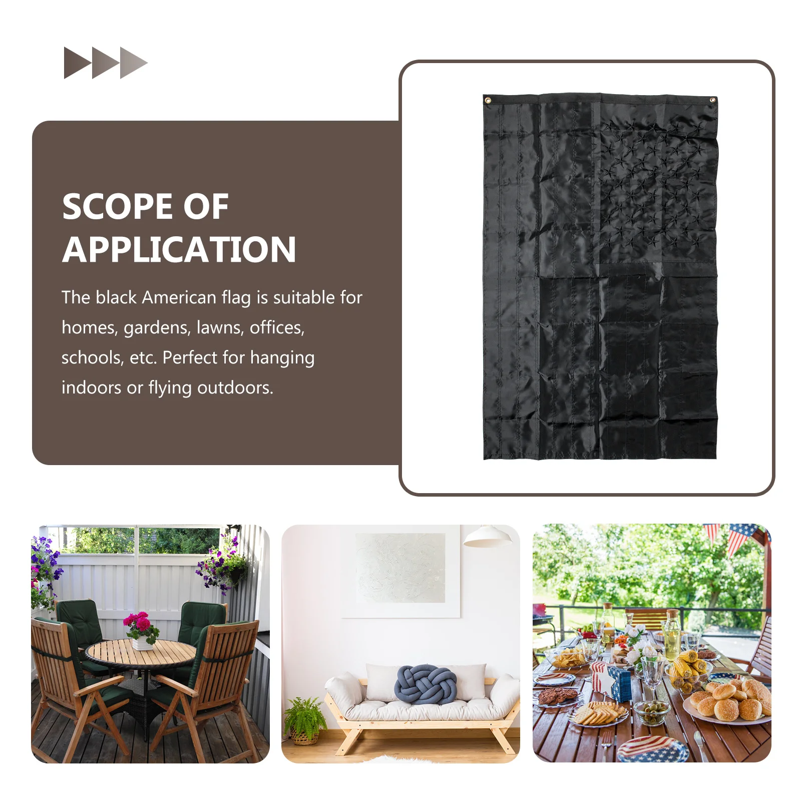 

Black American Flag Hanging Decor For Festival Scene Pendant Independence Day Themed Ornament Party Home Mall Hotel Office Decor