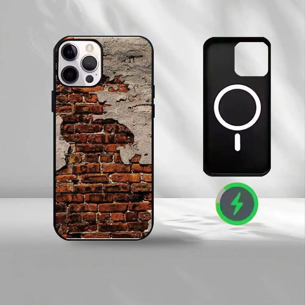 R-Retro Industrial Style Rusty  Phone Case For iPhone17,16,15,14,13,12,11 Plus,Pro Max Magnetic For Magsafe Wireless Charging