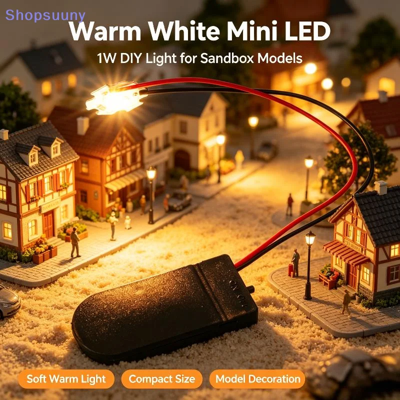[SU]1Pcs Small Light Bulb/Battery Box Lamp Bead Luminous Material Accessory For DIY Model Making Scenery No Battery[SU] view 3
