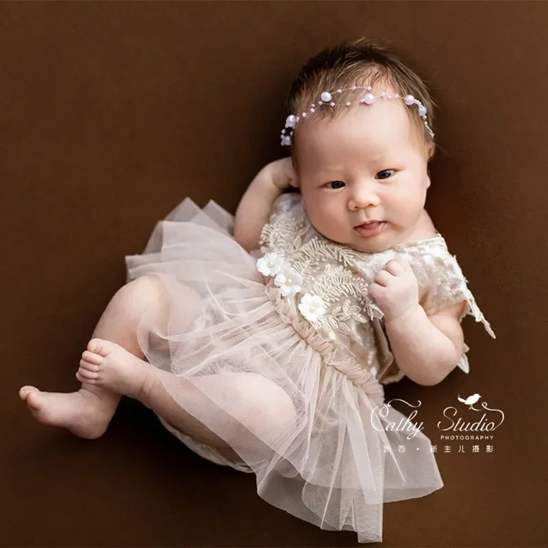 Photography Outfit Shooting Neonatal Photography Clothing Lace Princess Dress Photography Clothing Newborn Baby Accessories