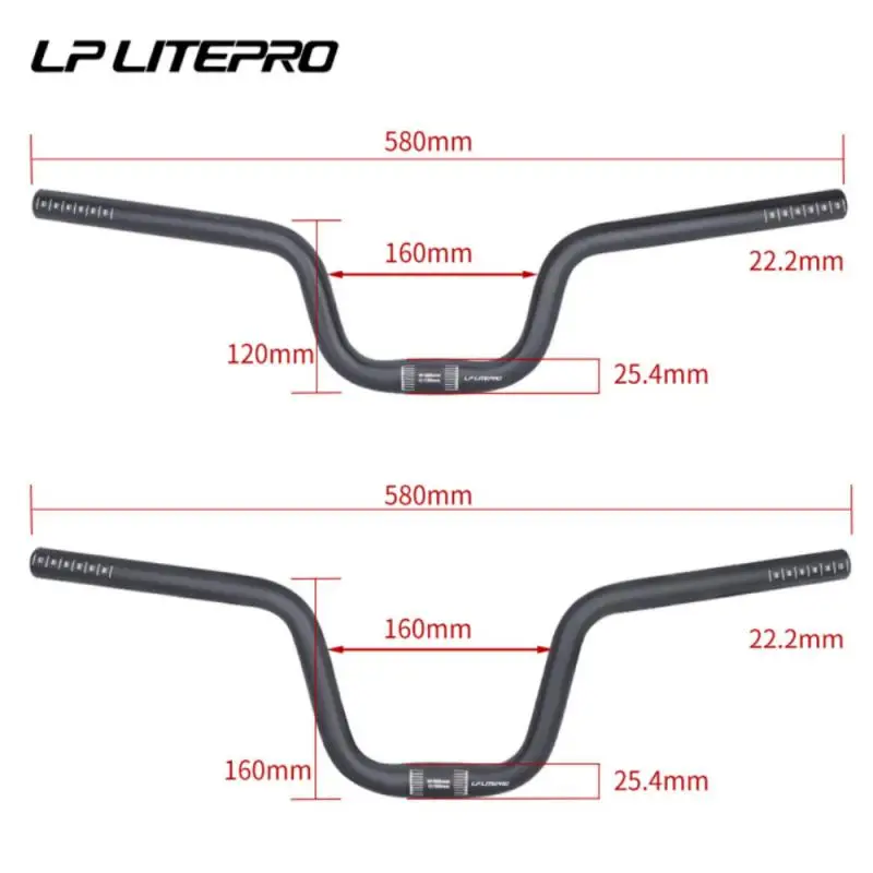 Aluminum Alloy Swallow Handlebar Folding Bicycle Bending Handle Folding Car Swallow Handle Height Increasing U-shaped Handle