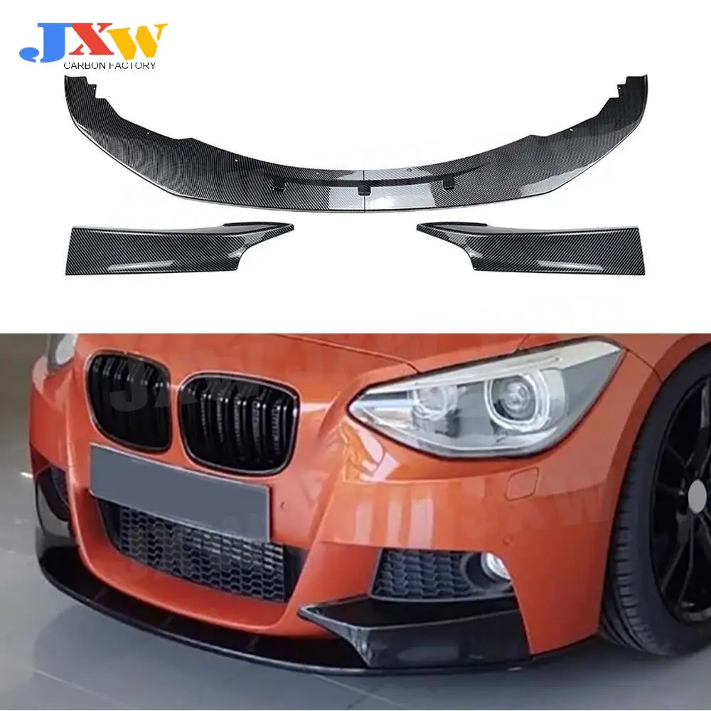 

ABS Front Bumper Lip Diffuser Splitters Spoiler for BMW 1 Series F20 F21 Pre M Sport 2012-2014 Car Front Lip Flaps Apron Canard