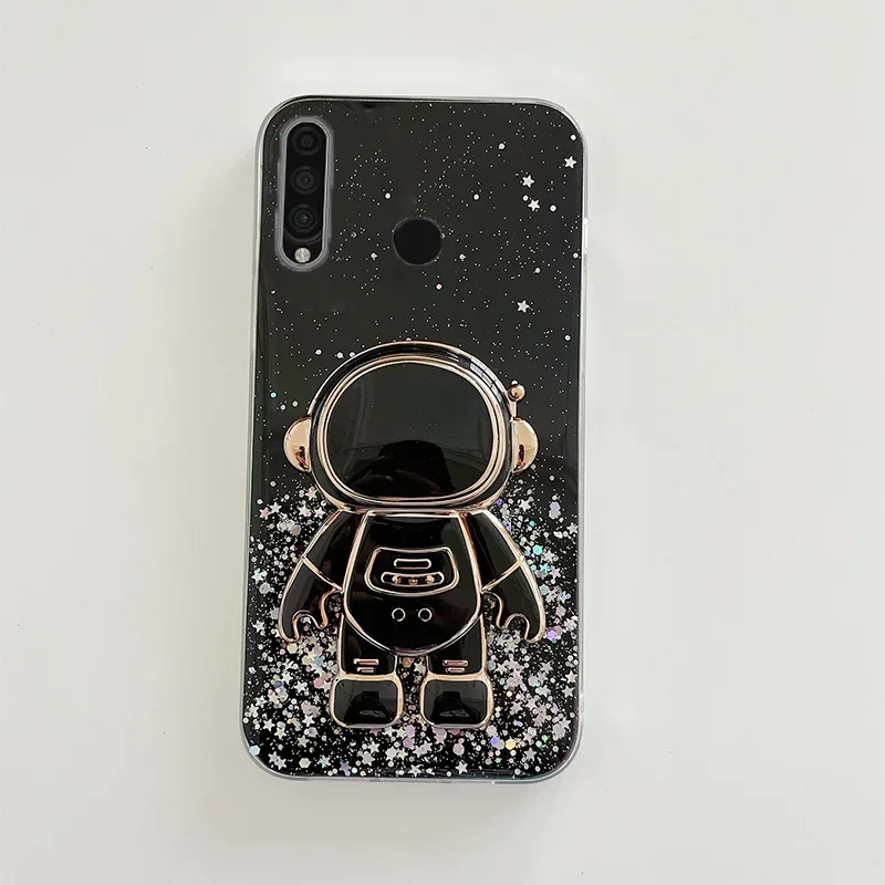 ستار بريق رائد الفضاء حالة لهواوي P20 P30 P40 P50 برو لايت Mate10 20 20X Y7 Y9 Y6P Y7P Y7A Y9A Y9S لينة الكريستال بلينغ غطاء